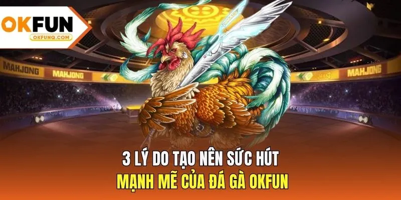 3 lý do tạo nên sức hút mạnh mẽ của đá gà OKFUN